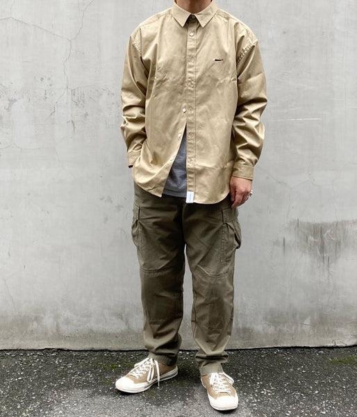 DESCENDANT/KENNEDY'S LS SHIRT FULL SIZE (BEIGE)