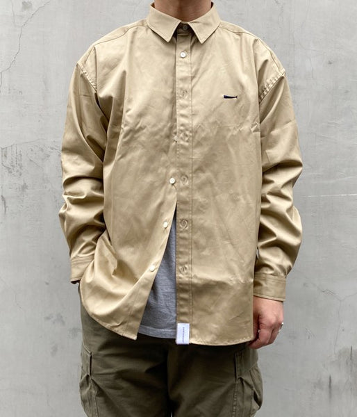 DESCENDANT/KENNEDY'S LS SHIRT FULL SIZE (BEIGE)