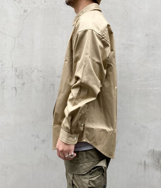 DESCENDANT/KENNEDY'S LS SHIRT FULL SIZE (BEIGE)