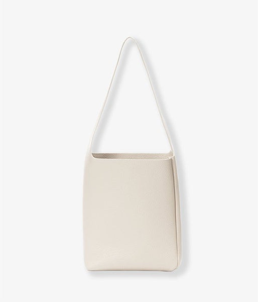 Aeta/PEBBLE GRAIN LEATHER SHOULDER XS(IVORY)