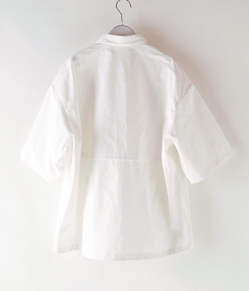 DIGAWEL/CANVAS BIG S/S SHIRT (WHITE)
