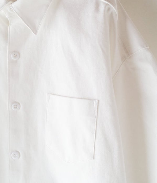 DIGAWEL/CANVAS BIG S/S SHIRT (WHITE)