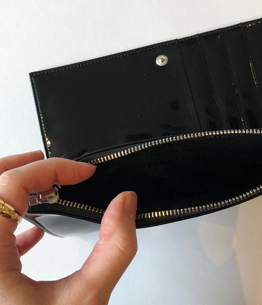 MM6 MAISON MARGIELA/INSIDEOUT LOGO LONG WALLET(BLACK)