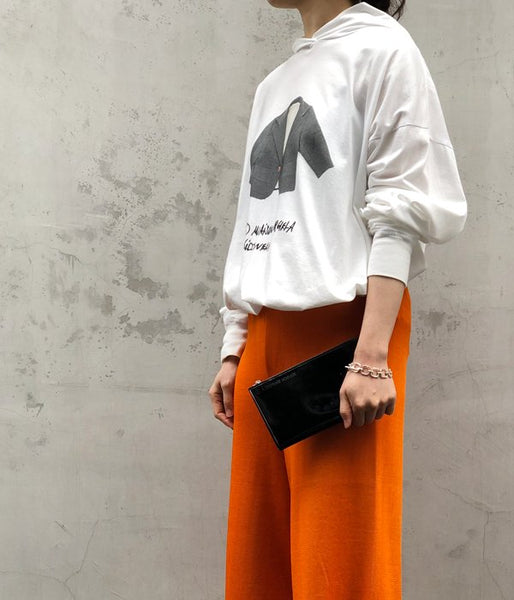 MM6 MAISON MARGIELA/INSIDEOUT LOGO LONG WALLET(BLACK)