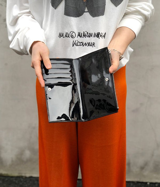 MM6 MAISON MARGIELA/INSIDEOUT LOGO LONG WALLET(BLACK)