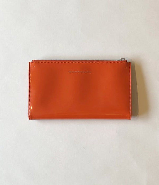 MM6 MAISON MARGIELA/INSIDEOUT LOGO LONG WALLET(ORANGE)