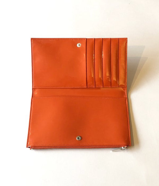 MM6 MAISON MARGIELA/INSIDEOUT LOGO LONG WALLET(ORANGE)