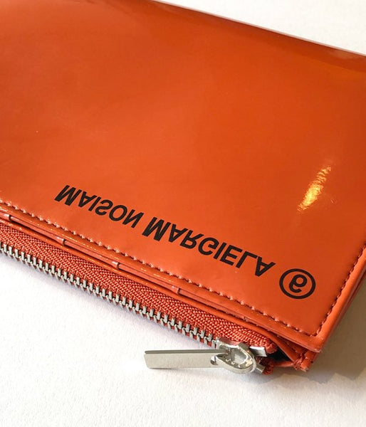 MM6 MAISON MARGIELA/INSIDEOUT LOGO LONG WALLET(ORANGE)