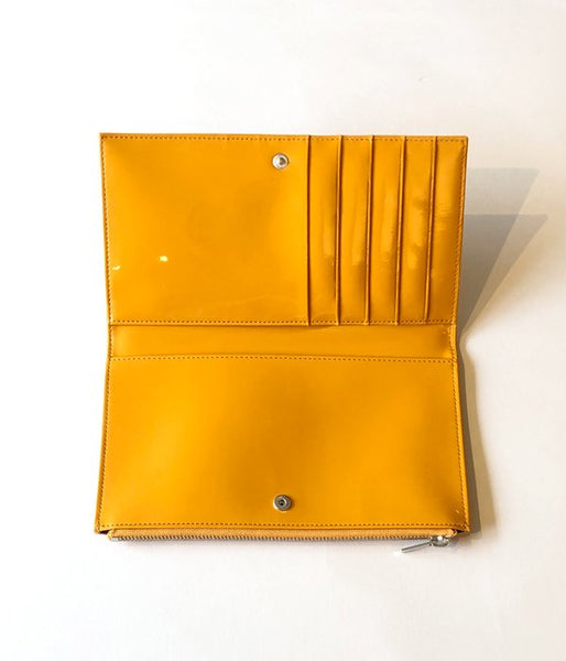 MM6 MAISON MARGIELA/INSIDEOUT LOGO LONG WALLET(YELLOW)
