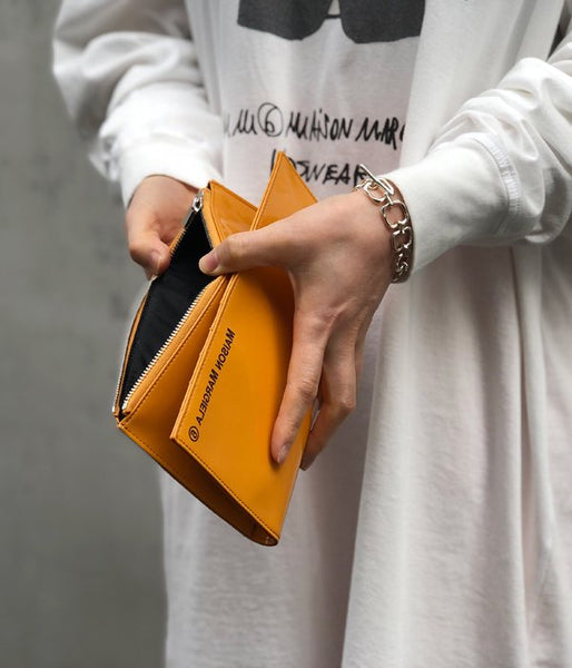 MM6 MAISON MARGIELA/INSIDEOUT LOGO LONG WALLET(YELLOW)