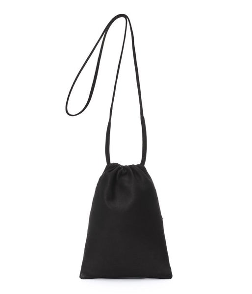 Aeta/DEER LEATHER SHOULDER M with ZIPPER(BLACK)