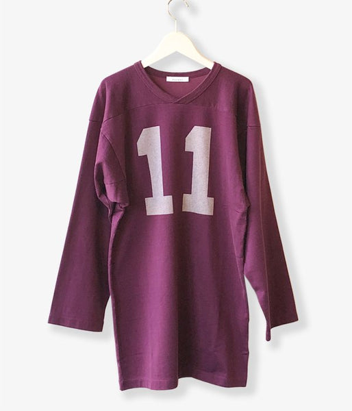 PHEENY/FOOTBALL L/S TEE(GRAPE)