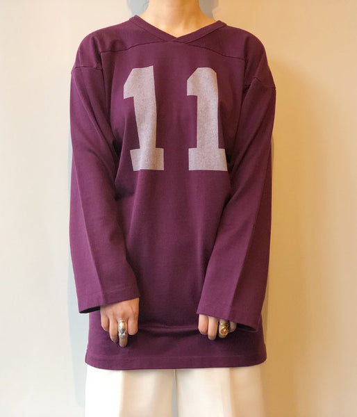 PHEENY/FOOTBALL L/S TEE(GRAPE)
