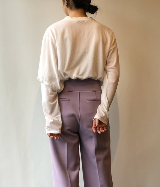 PHEENY/COTTON NYLON SEER LAYERED TEE(WHITE)