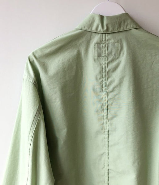 PHEENY/NYLON COTTON GROSGRAIN COVERALL JACKET(GREEN)