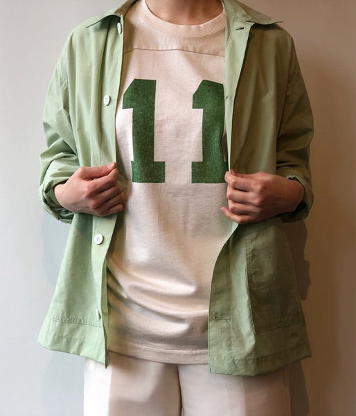 PHEENY/NYLON COTTON GROSGRAIN COVERALL JACKET(GREEN)