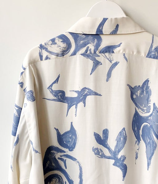 WRYHT/ONE-PIECE COLLAR BLOUSE(DRAWING/NATURAL)