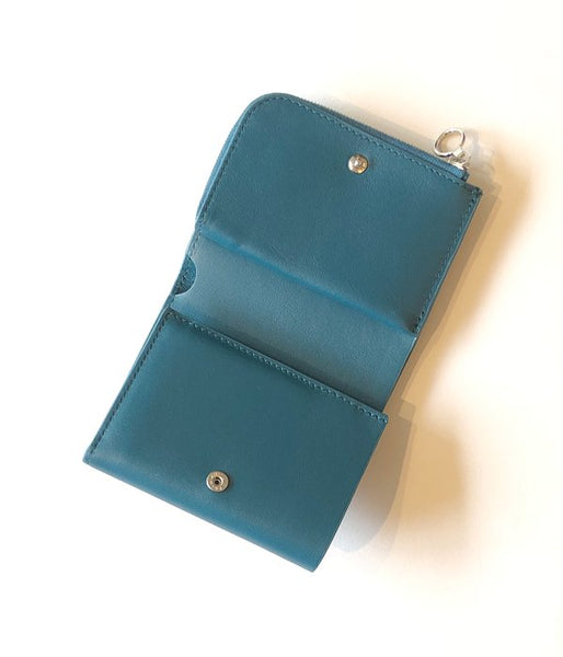 Aeta/FULL GRAIN LEATHER WALLET TypeA(BLUEGREEN)