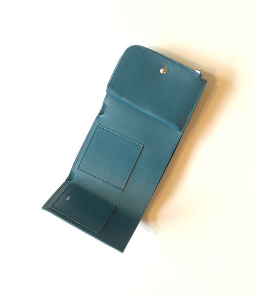 Aeta/FULL GRAIN LEATHER WALLET TypeA(BLUEGREEN)