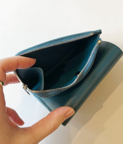 Aeta/FULL GRAIN LEATHER WALLET TypeA(BLUEGREEN)