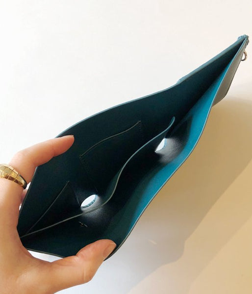Aeta/FULL GRAIN LEATHER WALLET TypeA(BLUEGREEN)