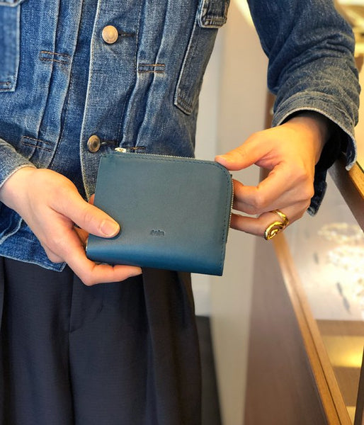 Aeta/FULL GRAIN LEATHER WALLET TypeA(BLUEGREEN)