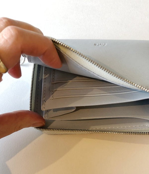 Aeta/FULL GRAIN LEATHER WALLET TypeB(ICEGRAY)