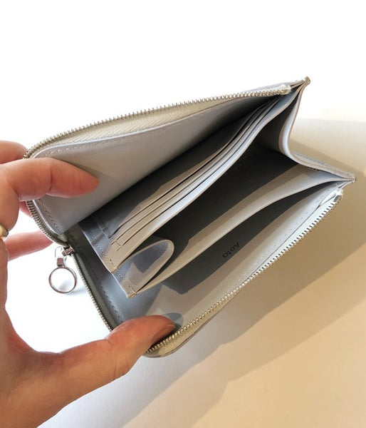 Aeta/FULL GRAIN LEATHER WALLET TypeB(ICEGRAY)