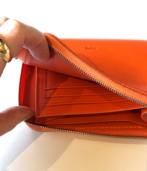 Aeta/FULL GRAIN LEATHER WALLET TypeB(ORANGE)