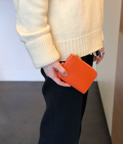 Aeta/FULL GRAIN LEATHER WALLET TypeB(ORANGE)