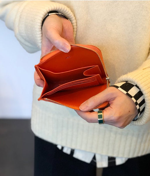 Aeta/FULL GRAIN LEATHER WALLET TypeB(ORANGE)