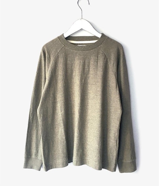 MHL./COLOURED COTTON JERSEY LS WOMENS (GREEN)