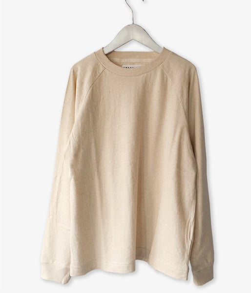 MHL./COLOURED COTTON JERSEY LS MENS (BEIGE)