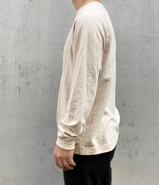 MHL./COLOURED COTTON JERSEY LS MENS (BEIGE)