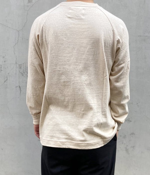 MHL./COLOURED COTTON JERSEY LS MENS (BEIGE)