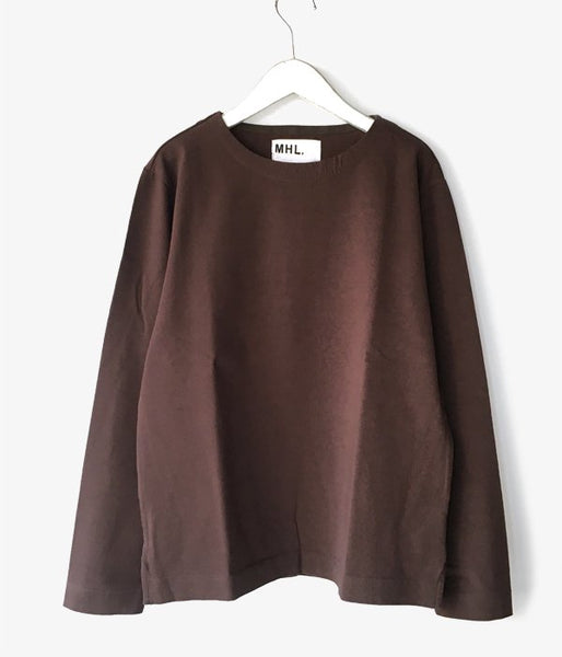 MHL./DRY COTTON JERSEY LS (BROWN)(1)