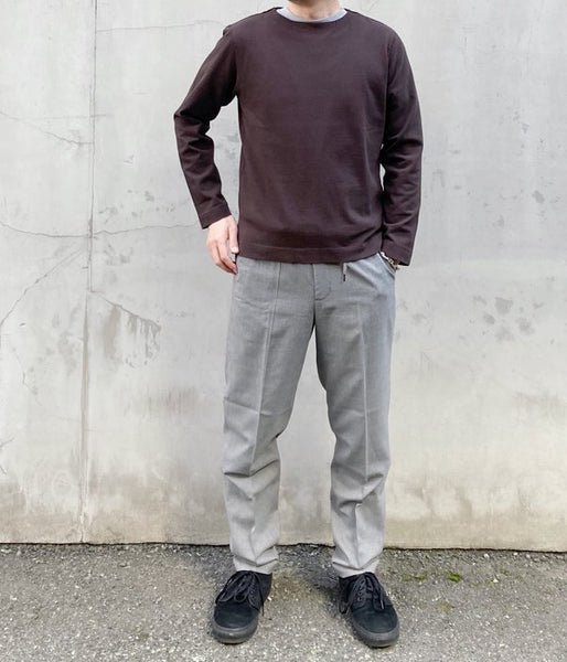 MHL./DRY COTTON JERSEY LS (BROWN)(1)