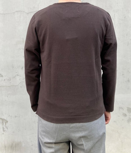 MHL./DRY COTTON JERSEY LS (BROWN)(1)