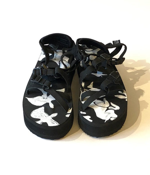 WRYHT/STRAP SANDAL(BLACK/size6)