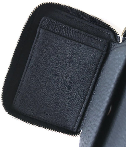 ERA./BUBBLE CALF ROUND PALM WALLET