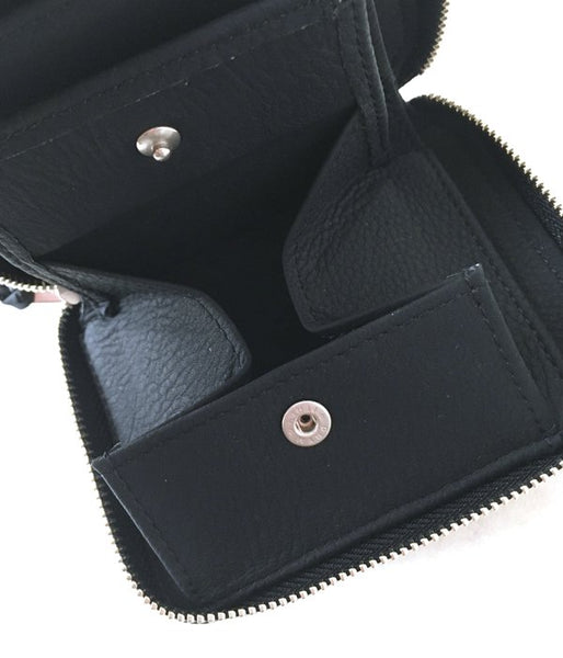 ERA./BUBBLE CALF ROUND PALM WALLET