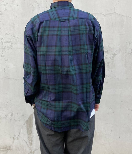 DESCENDANT/HYANNIS B.D LS SHIRT FULL SIZE (NAVY)