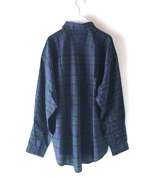 DESCENDANT/HYANNIS B.D LS SHIRT FULL SIZE (NAVY)