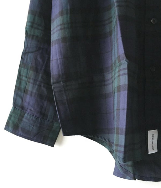 DESCENDANT/HYANNIS B.D LS SHIRT FULL SIZE (NAVY)