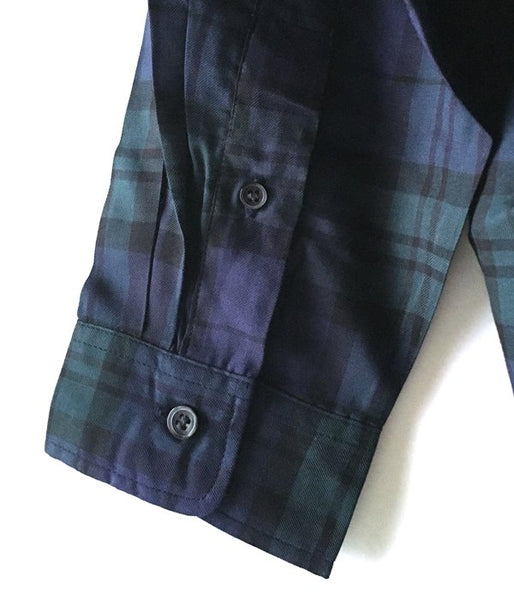 DESCENDANT/HYANNIS B.D LS SHIRT FULL SIZE (NAVY)
