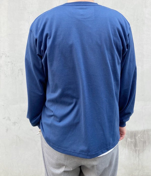 DESCENDANT/STRIP CREW NECK LS (NAVY)