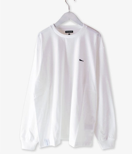 DESCENDANT/STRIP CREW NECK LS (WHITE)