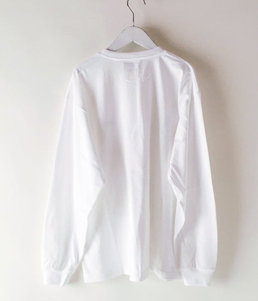 DESCENDANT/STRIP CREW NECK LS (WHITE)