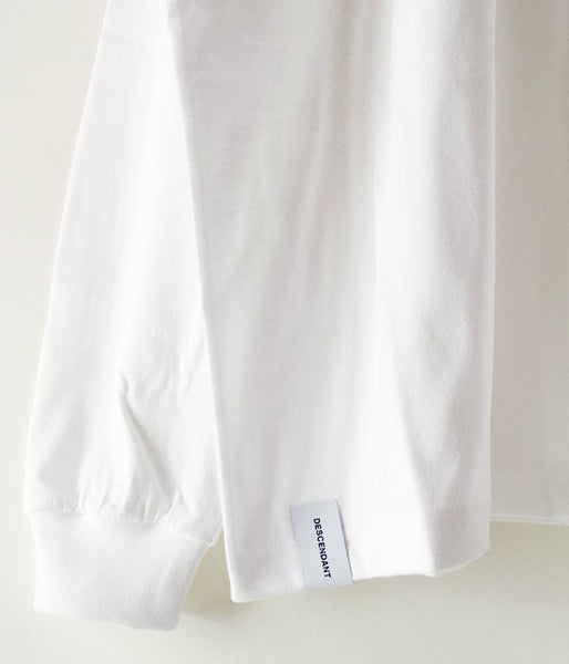 DESCENDANT/STRIP CREW NECK LS (WHITE)