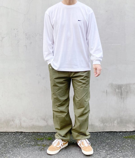 DESCENDANT/STRIP CREW NECK LS (WHITE)